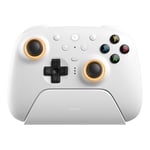 8Bitdo Windows ve Android için Ultimate 2 Kablosuz Denetleyici, TMR Oyun Çubukları, Değiştirilebilir Salon Efekti/Dokunmatik Tetikleyiciler, Hareket Kontrolü, RGB Fire Ring, 8 Speed Kablosuz