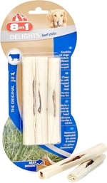 8in1 Delights Beef Sticks Sığır Etli Çiğneme Çubukları, 75 gr Köpek Ödülü