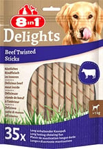 8in1 Delights Köpekler Için Biftekli Ödül Çubuğu 35 adet 190 gr SKT:12/2023