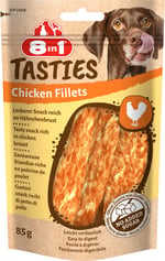 8in1 Tasties Tavuk Fillets Köpek Atıştırmalığı - Tahılsız Lezzetli Tavuk Göğsünden, 85 g