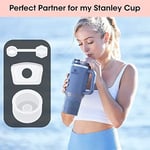 9 adet dökülmeye dayanıklı tıpa silikon Stanley Kupası 2.0 40oz/30oz Tumbler sızdırmaz su şişesi sızdırmazlık aksesuarları yuvarlak üst sızdırmaz stoper fiş ve kare kapak anti-sızıntı tıpa ve saman