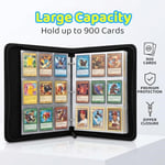 900 Beyzbol Ticaret Kartı için Fermuarlı Kart Klasörü, Çıkarılabilir Kılıflı Premium 9 Cepli Kart Klasörü, Kızlar ve Erkekler için Hediyeler, MTG, TCG, Spor Kartları için Koleksiyon Kart Albümü