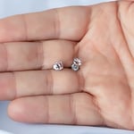 925 Ayar Gerçek Gümüş Renk Değiştiren Zultanit Taşlı Küpe (5 mm)