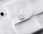 925 Ayar Gümüş Kişiye Özel Kol Düğmesi – Harf Yazılı, El Yapımı Silver Cufflinks, Erkek Hediye, Damat Kol Düğmesi