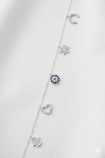 925 Ayar Gümüş Papatya Silver Bereket Şans Halhal.rose.gold.rodaj