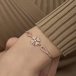 925 Ayar Gümüş Rose Yonca Bileklik