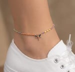 925 Ayar Gümüş Tasarım Gökkuşağı Lazer Mineli Halhal Çeşitleri.rose.gold.rodaj Renk Seçeneği