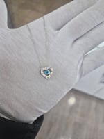 925 Ayar Papatya Silver Altın Modeli Kalp Kolye.rose.gold.rodaj