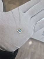 925 Ayar Papatya Silver Altın Modeli Kalp Kolye.rose.gold.rodaj