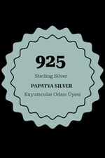 925 Ayar Papatya Silver büyük boy zülfikar kılıç kolye.kılıç kolye.rose.gold.rodaj