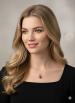 925 Ayar Papatya Silver Gökkuşağı His Taşı Kolye.rose.gold.rodaj