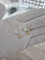 925 Ayar Papatya silver kişiye özel harfli bulut kolye.bulut kolye.rose.gold.rodaj