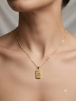 925 Ayar Papatya silver kişiye özel isimli 0,1 ct pırlanta külçe kolye.rose.gold.rodaj