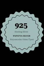 925 ayar papatya silver melek kolye.rose.gold