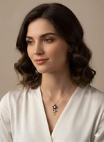 925 Ayar Papatya Silver Taşlı Çiçek Kolye.rose.gold.rodaj