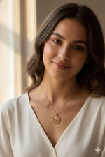 925 Ayar Papatya Silver zirkon taşlı kalp plaka kolye.rose.gold.rodaj