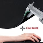 [9Q-Y67Q-KW42] Klasse Classic Mouse Pad, Dikişli Kenar, Kaymaz Taban, Büyük Boy Pürüzsüz Yüzey, Baskısız Ofis Tipi Masa Koruyucu, Ergonomik Mouse Ped (90x40 cm - XX La - Seçenekler: 70x30 cm, 90x40 cm