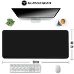[9Q-Y67Q-KW42] Klasse Classic Mouse Pad, Dikişli Kenar, Kaymaz Taban, Büyük Boy Pürüzsüz Yüzey, Baskısız Ofis Tipi Masa Koruyucu, Ergonomik Mouse Ped (90x40 cm - XX La - Seçenekler: 70x30 cm, 90x40 cm
