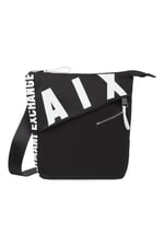 A | X ARMANI EXCHANGE Erkek Kontrast Balta Çapraz Gövde, Nero-Siyah, Tek Beden, Nero - Siyah, One Size, Kontrast Balta Crossbody