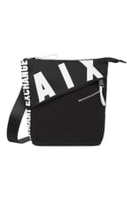 A | X ARMANI EXCHANGE Erkek Kontrast Balta Çapraz Gövde, Nero-Siyah, Tek Beden, Nero - Siyah, One Size, Kontrast Balta Crossbody