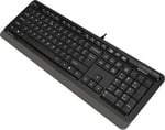 A4 TECH FK10 Q USB Türkçe FN-Multimedya Klavye,Siyah/Gri