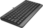 A4 Tech FK11 Q Türkçe Usb Fn-Multimedya Mini Siyah/Gri Klavye