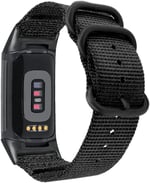 Abanen Fitbit Charge 5 için Naylon Bantlar, Dokuma Naylon Hızlı Kuruyan Bant Paslanmaz Çelik Halka Tokalı Bilek Kayışı Ayarlanabilir Fitbit Charge 5 ile Uyumlu Erkekler ve Kadınlar için