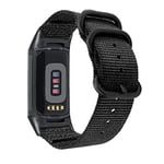Abanen Fitbit Charge 5 için Naylon Bantlar, Dokuma Naylon Hızlı Kuruyan Bant Paslanmaz Çelik Halka Tokalı Bilek Kayışı Ayarlanabilir Fitbit Charge 5 ile Uyumlu Erkekler ve Kadınlar için