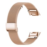 Abanen Fitbit Charge 5 için Paslanmaz Çelik Örgü Bant, Hızlı Çıkarılan Metal Ayarlanabilir Kadın ve Erkek Bileklik Kayışı Fitbit Charge 5 Gelişmiş Takip Cihazı ile Uyumlu