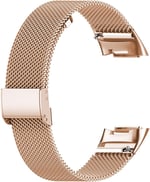 Abanen Fitbit Charge 5 için Paslanmaz Çelik Örgü Bant, Hızlı Çıkarılan Metal Ayarlanabilir Kadın ve Erkek Bileklik Kayışı Fitbit Charge 5 Gelişmiş Takip Cihazı ile Uyumlu