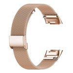 Abanen Fitbit Charge 5 için Paslanmaz Çelik Örgü Bant, Hızlı Çıkarılan Metal Ayarlanabilir Kadın ve Erkek Bileklik Kayışı Fitbit Charge 5 Gelişmiş Takip Cihazı ile Uyumlu