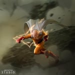 ABYSTYLE Studio One Punch Man Saitama 16 cm Tall SFC Koleksiyon PVC Figür Heykeli Anime Manga Heykelcik Ev Odası Ofis Dekoru Hediye