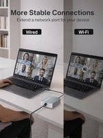 ACASIS USB'den Ethernet Adaptörüne, 1Gbps USB 3.0'dan RJ45'e Gigabit Ethernet LAN Ağ Adaptörü, MacBook Pro/Air için Alüminyum Taşınabilir USB 3.0 Adaptörü, iPhone 15 Pro/Max/Dell XPS, iPad Pro 2018 ve
