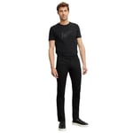 AC&Co / Altınyıldız Classics 360 Derece Her Yöne Esneyen Slim Fit Dar Kesim Diyagonal Desenli Pantolon, Renk Siyah, Beden 52