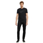 AC&Co / Altınyıldız Classics 360 Derece Her Yöne Esneyen Slim Fit Dar Kesim Diyagonal Desenli Pantolon, Renk Siyah, Beden 52