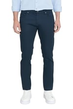 AC&Co / Altınyıldız Classics 360 Derece Her Yöne Esneyen Slim Fit Dar Kesim Diyagonal Desenli Pantolon, Renk Lacivert, Beden 46
