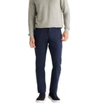 AC&Co / Altınyıldız Classics 360 Derece Her Yöne Esneyen Slim Fit Dar Kesim Diyagonal Desenli Pantolon, Renk Lacivert, Beden 50
