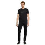 AC&Co / Altınyıldız Classics 360 Derece Her Yöne Esneyen Slim Fit Dar Kesim Diyagonal Desenli Pantolon, Renk Siyah, Beden 52