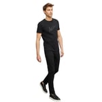 AC&Co / Altınyıldız Classics 360 Derece Her Yöne Esneyen Slim Fit Dar Kesim Diyagonal Desenli Pantolon, Renk Siyah, Beden 52