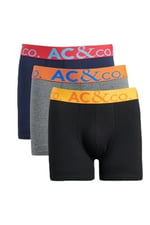 AC&Co / Altınyıldız Classics 3'lü Boxer Paketi, Renk Siyah-Laci-Antrasit, Beden M