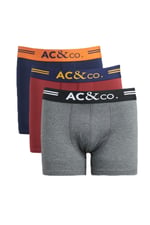 AC&Co / Altınyıldız Classics 3'lü Boxer Paketi, Renk Lacivert-Bordo-Antrasit, Beden M