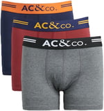 AC&Co / Altınyıldız Classics 3'lü Boxer Paketi, Renk Lacivert-Bordo-Antrasit, Beden M