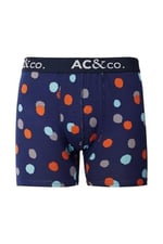 AC&Co / Altınyıldız Classics Desenli Pamuklu Esnek 3'lü Boxer Paketi, Renk Lacivert-Yeşil, Beden L