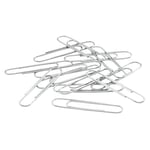 ACCO Kağıt Klipleri, Jumbo, Pürüzsüz, Ekonomi, 10 Kutu, 100/Kutu (72580),Gümüş