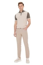 AC&Co/Altınyıldız Classics 360 Derece Her Yöne Esneyen Slim Fit Dar Kesim Diyagonal Desenli Pantolon
