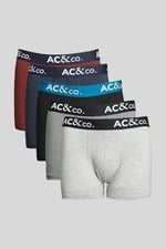 AC&Co/Altınyıldız Classics 5'li Boxer Paketi, Renk Karışık
