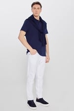 AC&Co/Altınyıldız Classics Erkek Çekmeyen Pamuklu Kumaş Slim Fit Dar Kesim Kıvrılmaz Polo Yaka Tişört, Model Kodu:4A4820200047