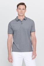 AC&Co/Altınyıldız Classics Erkek Çekmeyen Pamuklu Slim Fit Kıvrılmaz Polo Yaka Basic Tişört