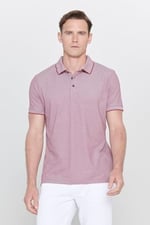 AC&Co/Altınyıldız Classics Erkek Çekmeyen Pamuklu Slim Fit Kıvrılmaz Polo Yaka Basic Tişört
