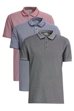 AC&Co/Altınyıldız Classics Erkek Çekmeyen Pamuklu Slim Fit Kıvrılmaz Polo Yaka Basic Tişört